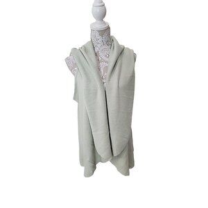 Look By M Shawl Cardigan Poncho 4 In 1 Light Dusty Green Women's One Size